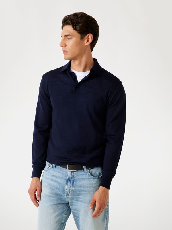 Polo-Strickpullover