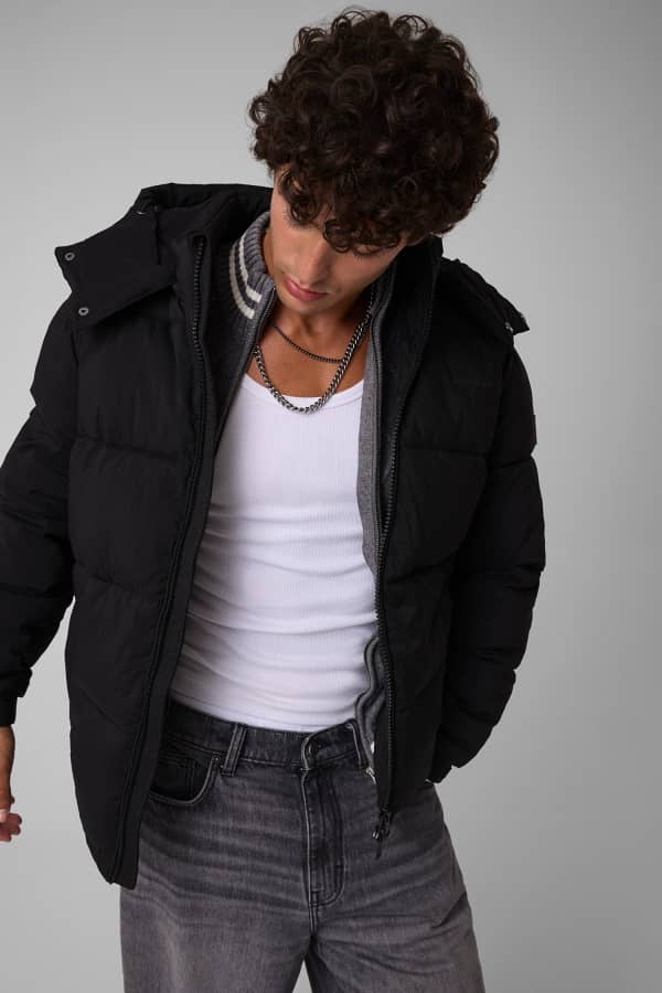 chaqueta acolchada regular