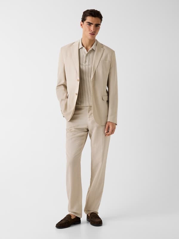 Guess Linen-blend Slim Pants 