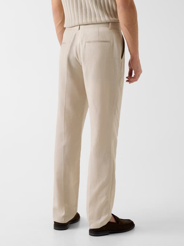  Guess Linen-blend Slim Pants 