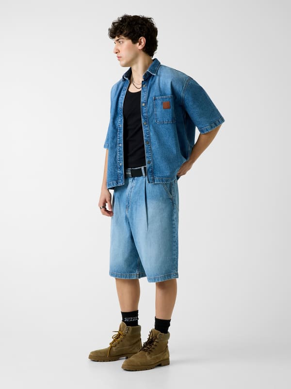  Guess Oversize Fit Denimhemd 