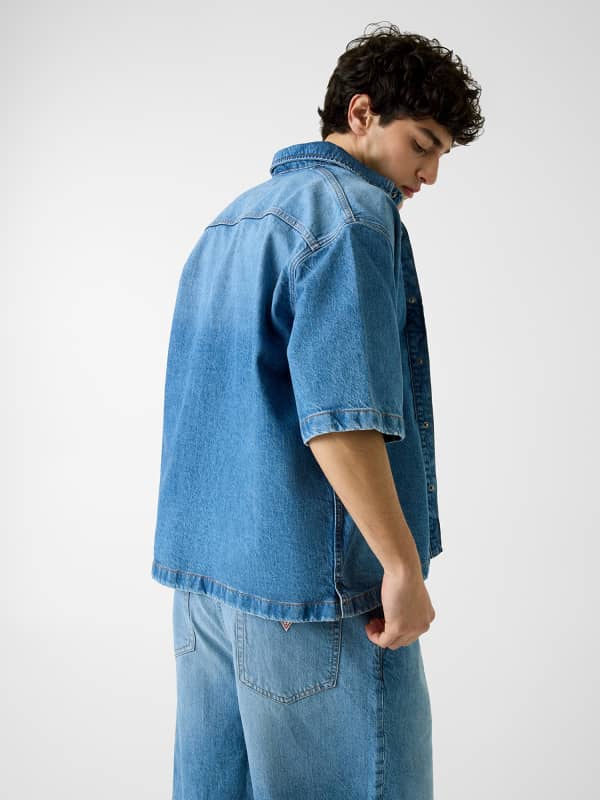  Guess Oversize Fit Denimhemd 