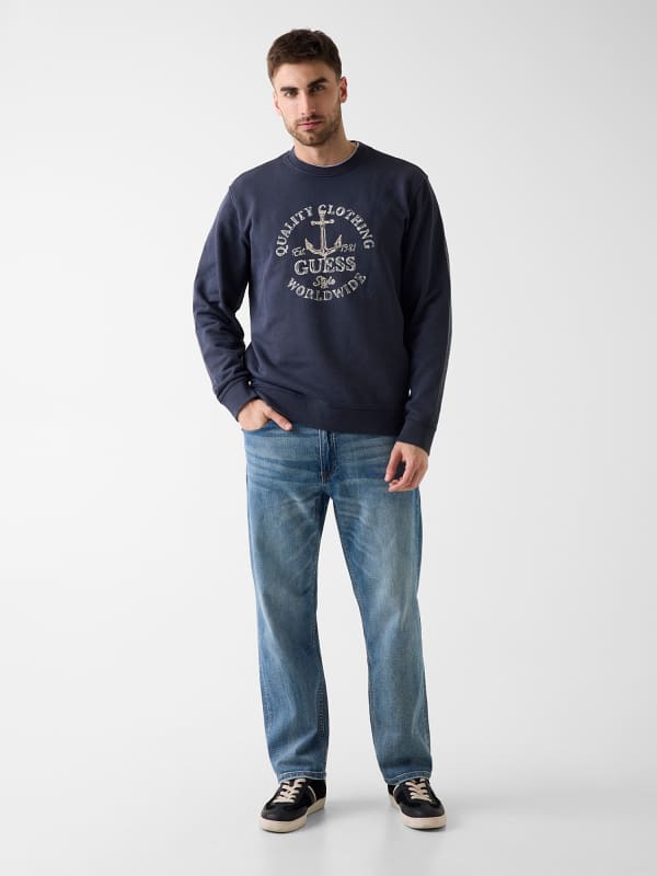  Guess Bestickter Logo-pullover 