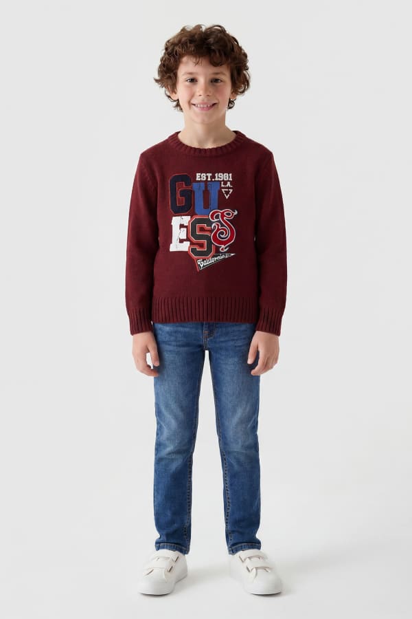  Guess Kids Pullover Mit Gedrucktem Logo 