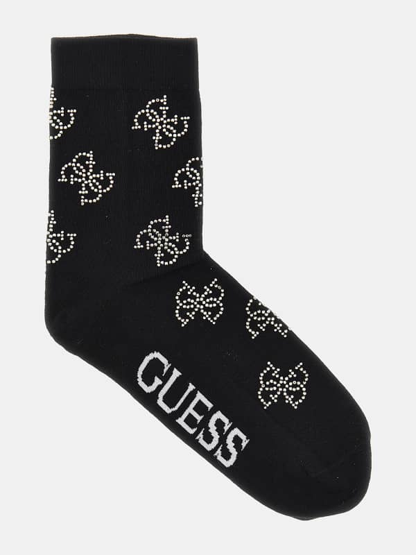 Chaussettes Logo Strass 4G All Over