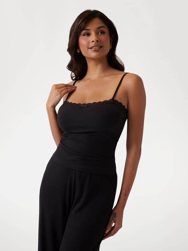 Lia Geripptes Tanktop