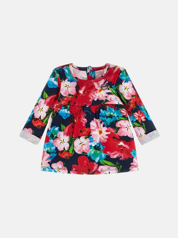 Bodysuit-Kleid Mit Blumenprint