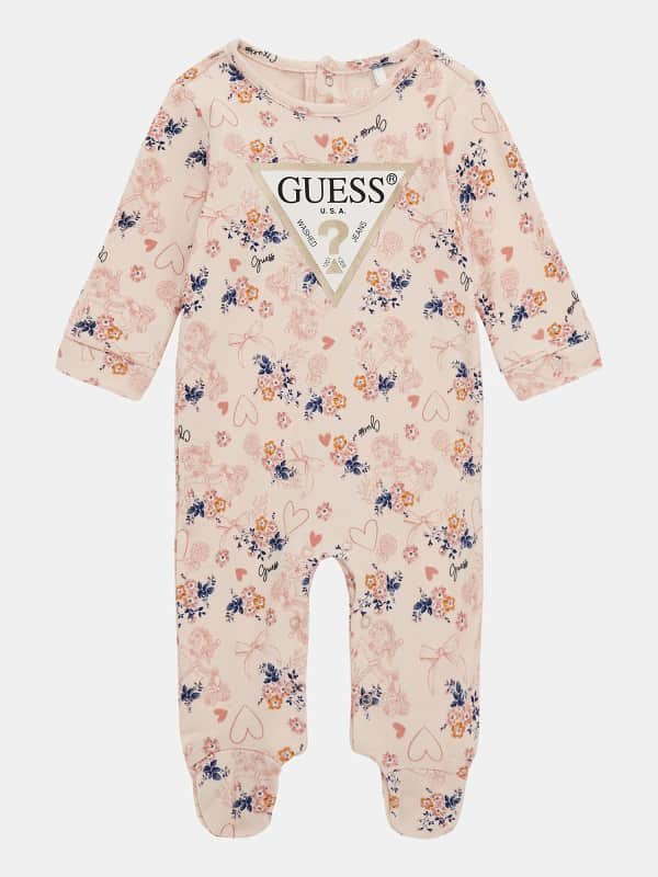 Guess Kids All Over Floral Print Overall