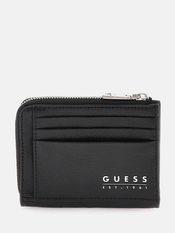 Guess Fidenza Genuine Leather Credit Card Holder