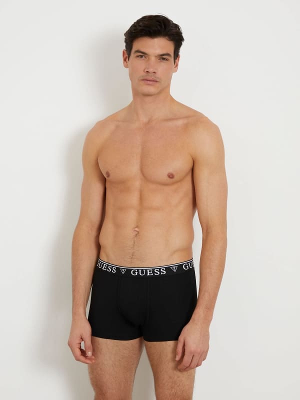 Boxershorts Elastischer Taillenbund Mit Logo