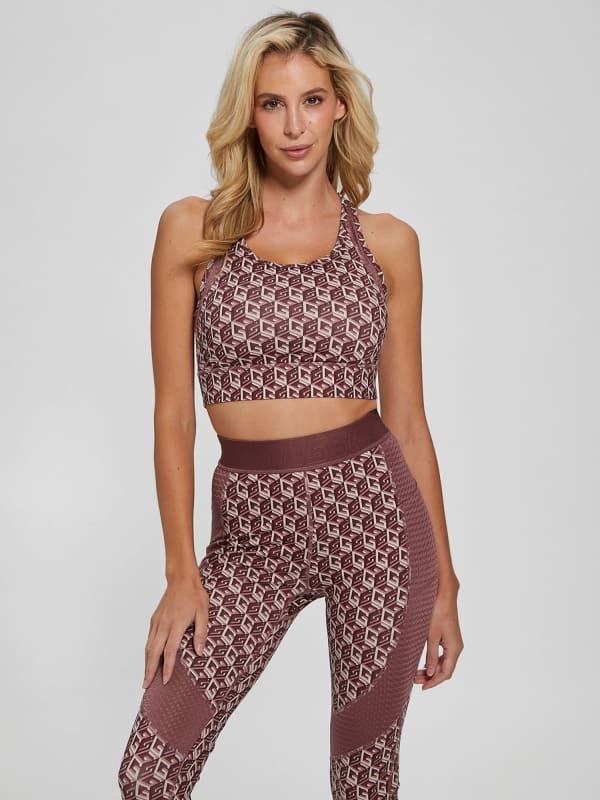 

Спортивный Бюстгальтер Принт-Логотип