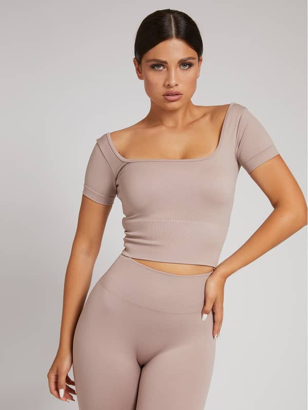 

Бесшовный Короткий Топ