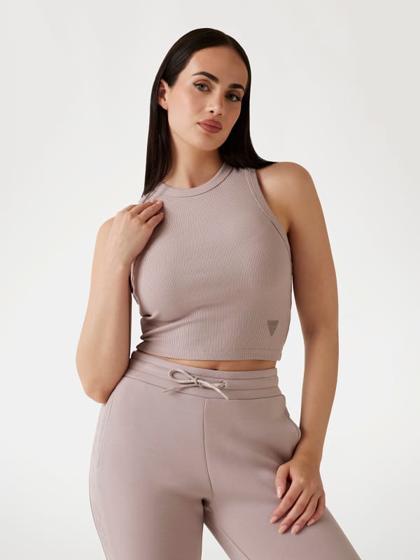 Débardeur Court Côtelé