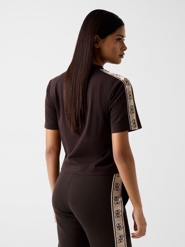  Guess Logo-tape Cropped T-shirt 