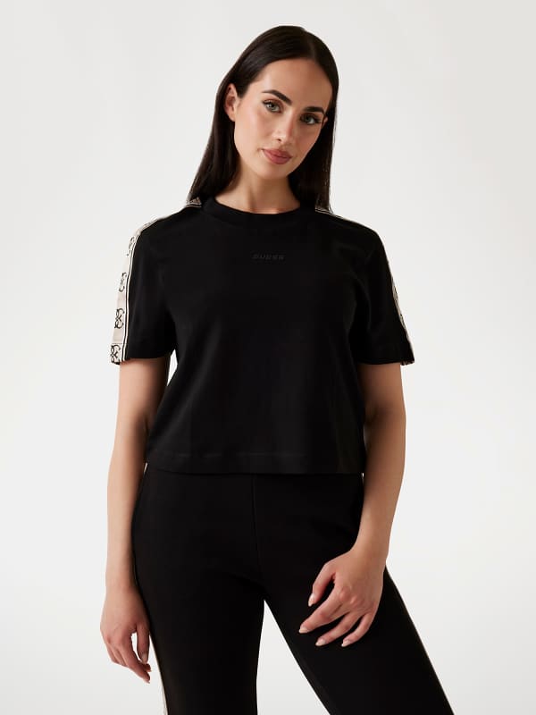 T-Shirt Mit Seitlichem Logo
