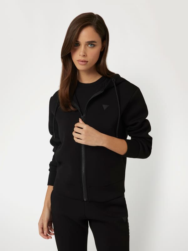 Scuba-Sweatshirt Mit Maxilogo Am Rücken