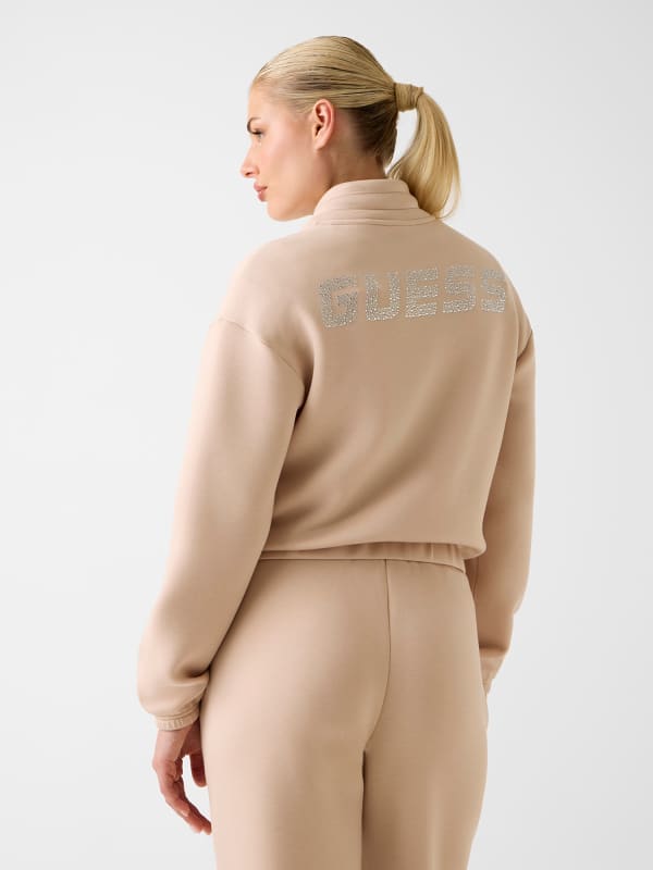  Guess Sweatshirt Mit Strassreißverschluss 