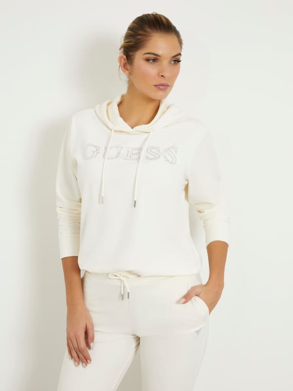 Sweat-Shirt Logo Frontal Strass