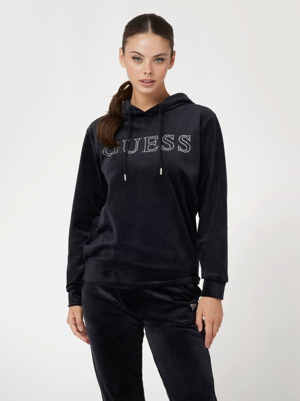 Sweat-Shirt Logo Frontal Strass