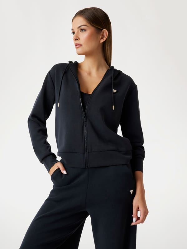 Scuba-Sweatjacke Mit Kapuze
