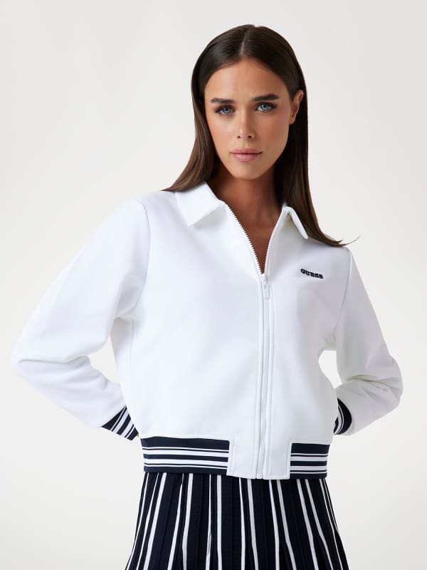 Sweatjacke Reißverschluss Logo