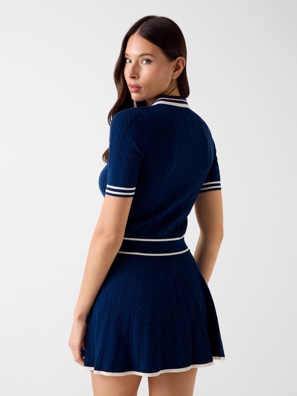  Guess Strickjacke Im Zopfmuster 