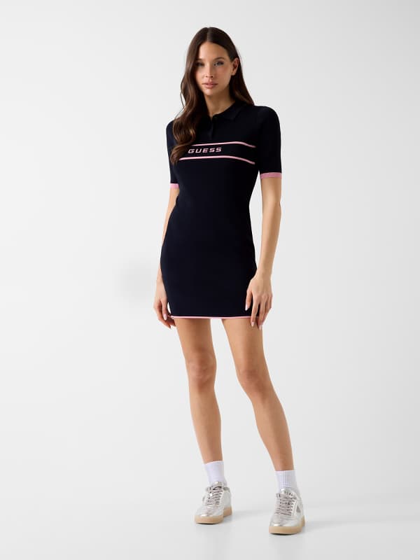 Guess Polo Mini Pullover Dress 
