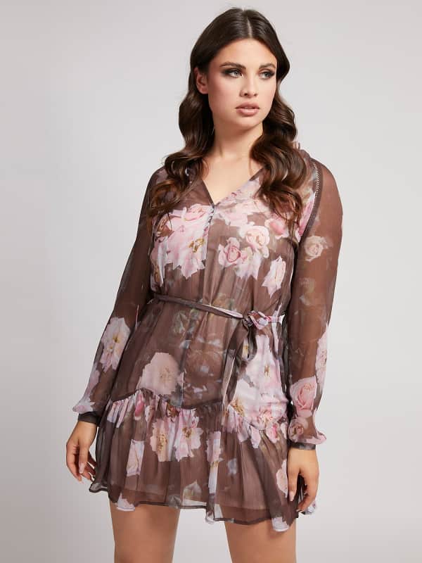 

Платье Сборки Принт