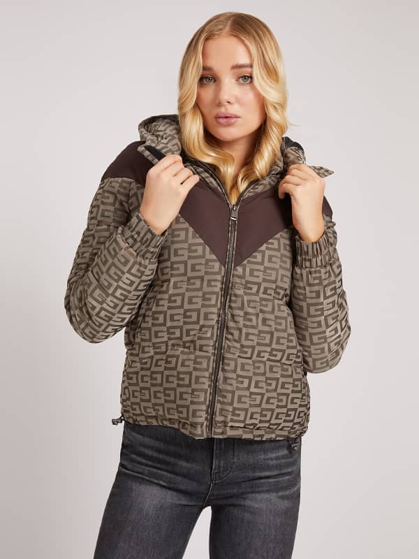 

Утепленная Куртка Узор Логотип