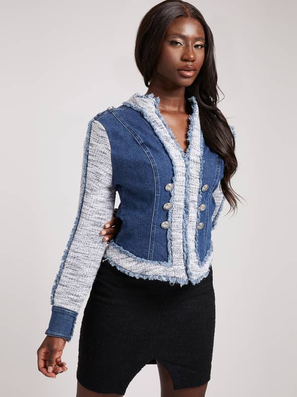 

Твидово-Джинсовая Куртка