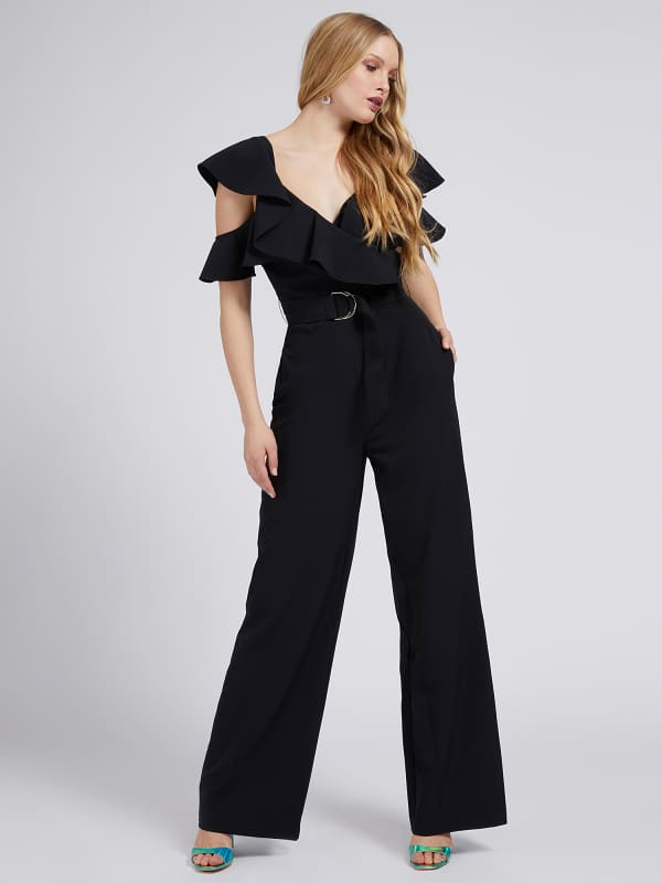 Palazzo-Jumpsuit Volants