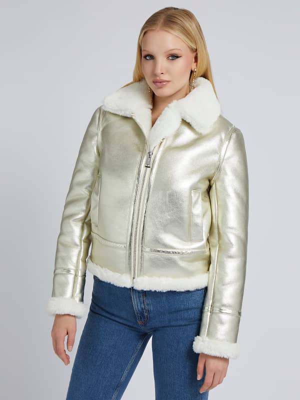 

Металлизированная Куртка Экоовчина