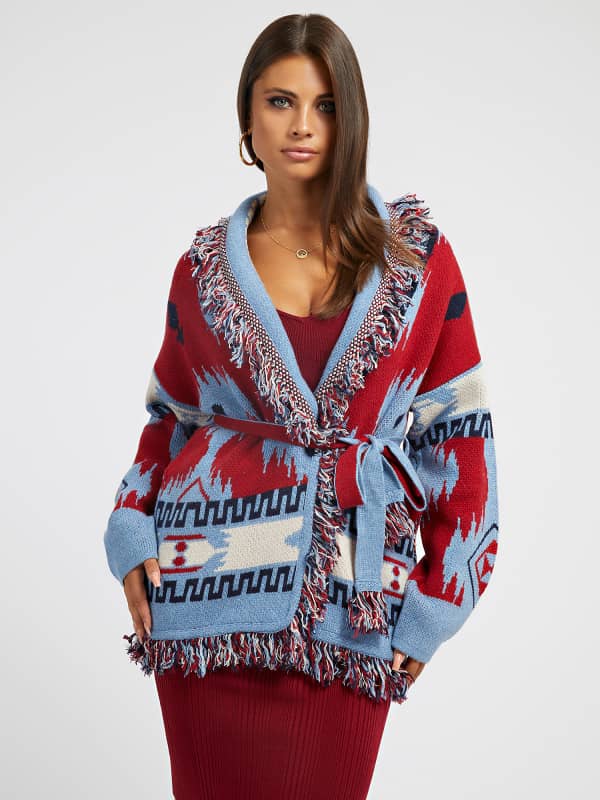 

Кардиган Геометрический Узор