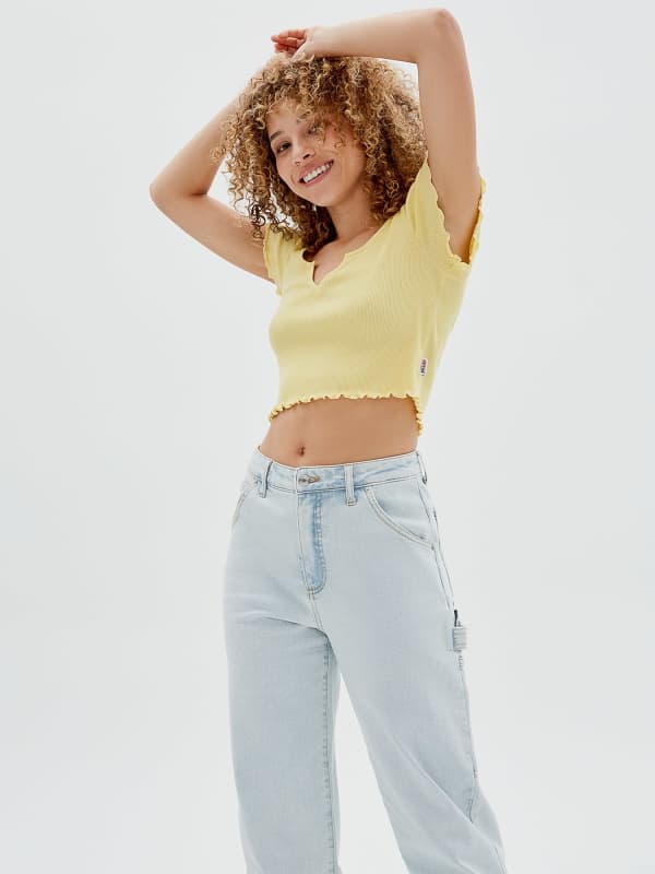 

Короткий Топ В Рубчик