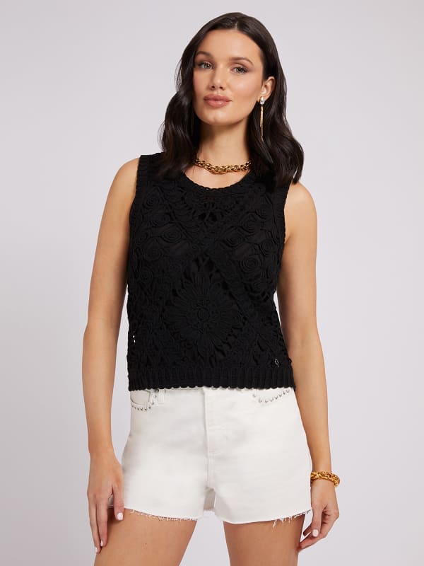 Top In Maglia Crochet