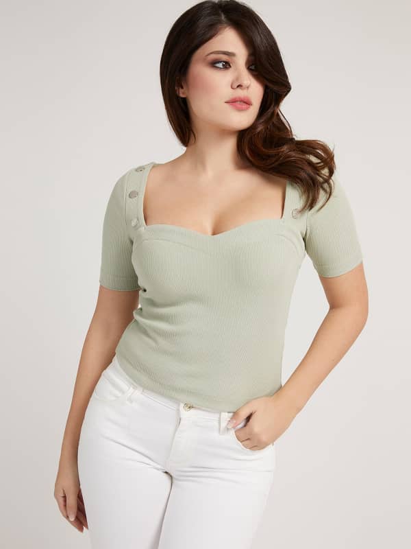 

Вискозный Топ В Рубчик