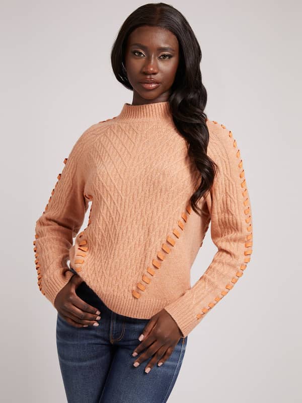 Pullover Mit Schnürdetails