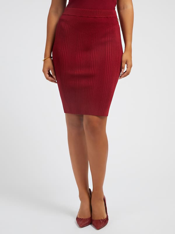 

Трикотажная Юбка В Рубчик