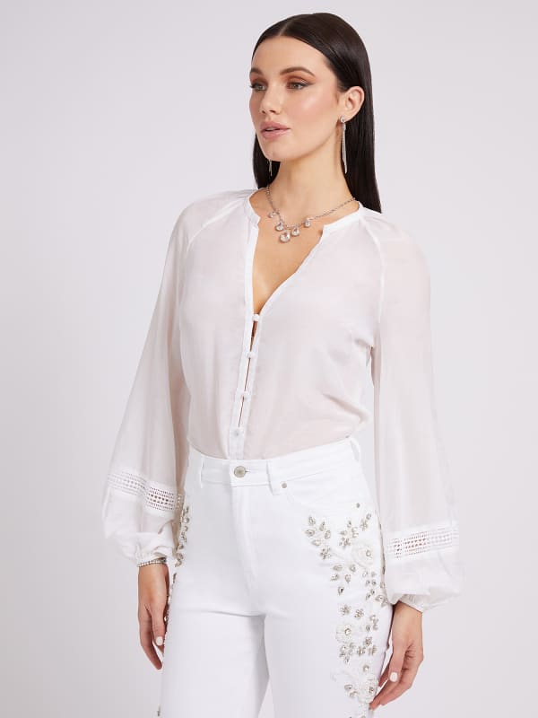 Blouse En Soie Mélangée