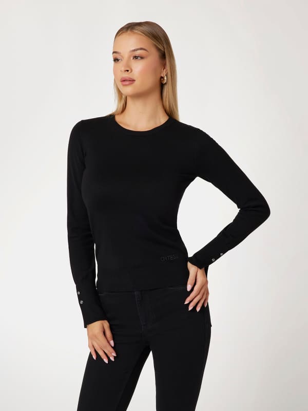Pullover Mit Halsnahem Ausschnitt