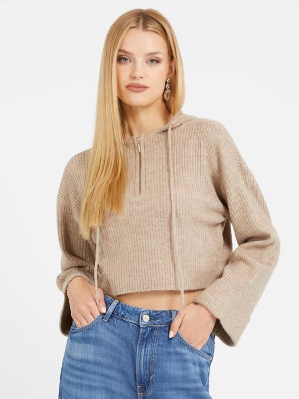 Sweter Z Kapturem I Suwakiem