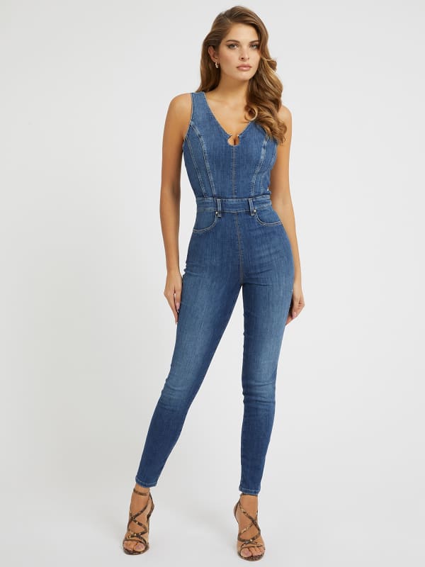 Denimowy Kombinezon Fason Skinny