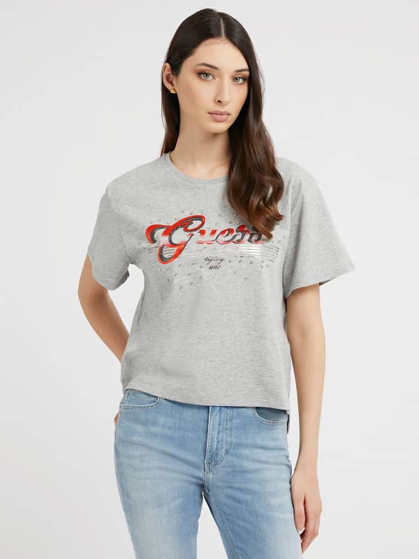 

Футболка С Логотипом Из Стразов