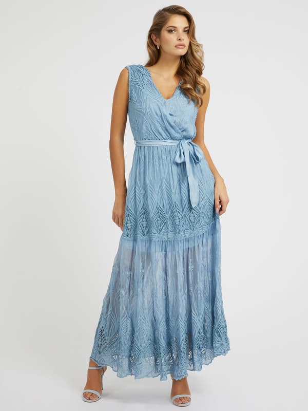 

Длинное Платье Из Смесового Шелка