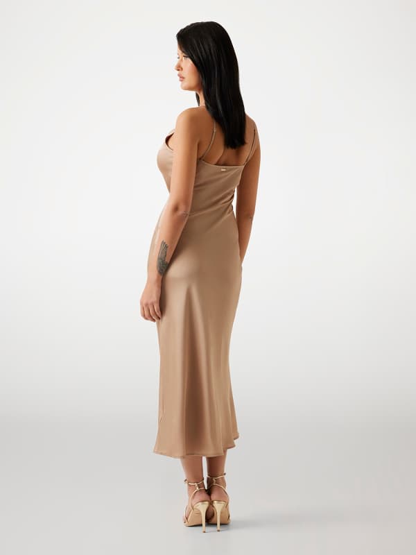  Guess Slip Dress Aus Satin 