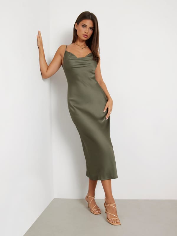 Slip Dress Aus Satin