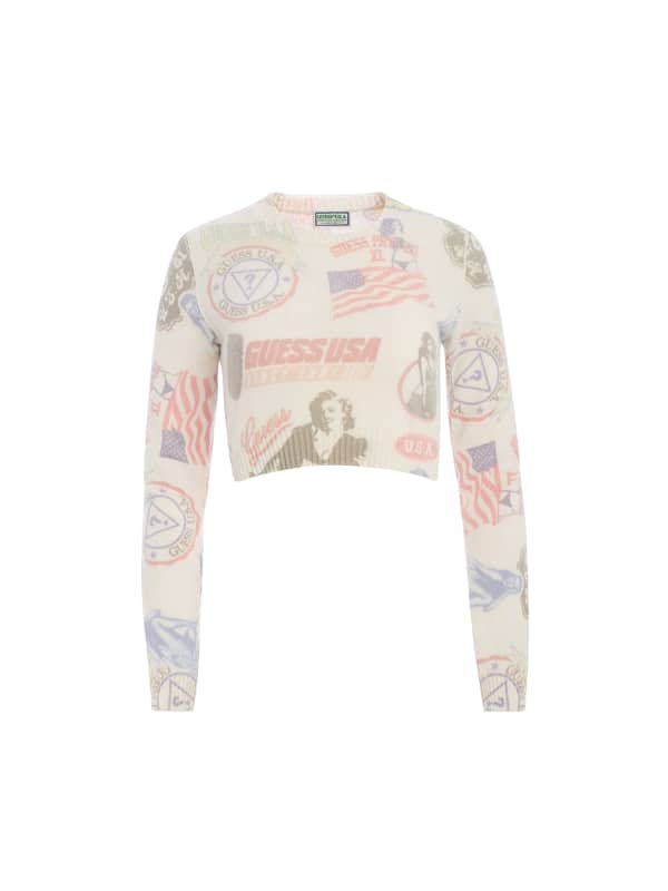 Kaschmirpullover Mit Print