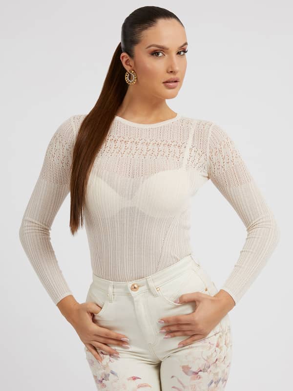 Guess Openwork Knit Sweater