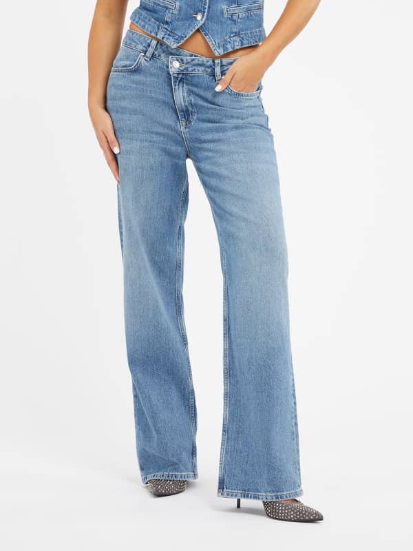 Guess Mid Rise Relaxed Denim Pant