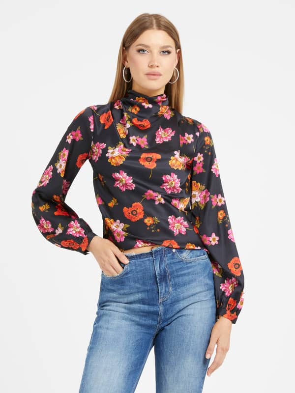 Bluse Mit Blumenprint